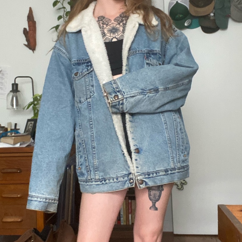 Levi’s Vintage Sherpa Denim Trucker Jacket XL